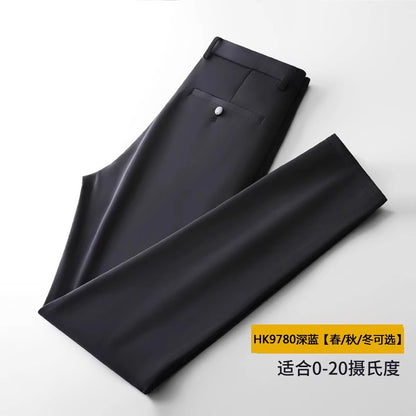 Wholesale Men's Business Wear Slim-fit Pants Summer Casual Men's Wear Youth Work Dress Black Workwear Pants