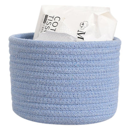 Small Cotton Rope Under-Bed Storage Box, Woven Under-Bed Storage Basket, Snack Basket, Home Storage Organizer