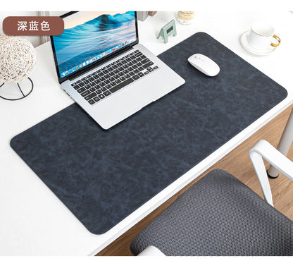 Skin-feeling Crazy Horse Leather Table Mat Leather Pattern Mouse Pad Custom Oversized Office Computer Mat Leather Learning Desk Mat