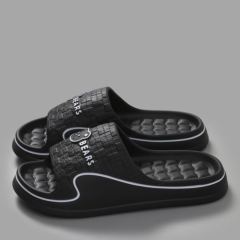 Stepping on excrement feeling sandals and slippers women's summer new home non-slip bathroom home men's eva cool tray factory wholesale cross-border