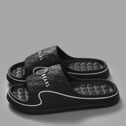 Stepping on excrement feeling sandals and slippers women's summer new home non-slip bathroom home men's eva cool tray factory wholesale cross-border