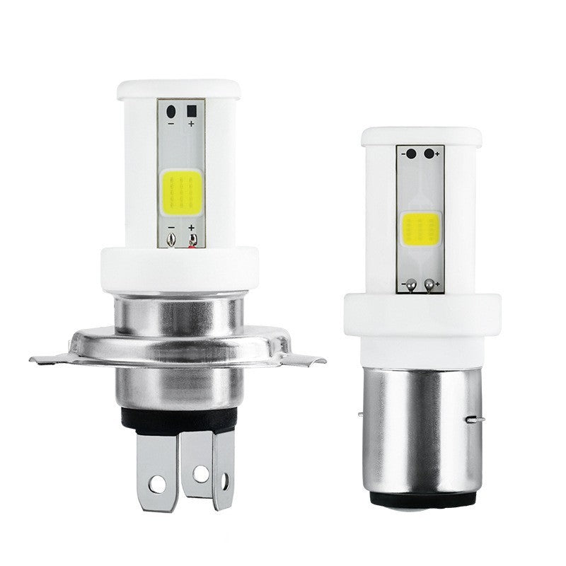 Tcyato Cross-Border Motorcycle Led Headlight High Brightness High and Low Beam Cob Led Headlight Ceramic Lamp Double Claw S2 Electric