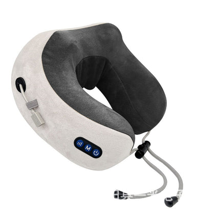 Household Massage U-shaped Pillow Memory Foam Portable Car Travel Electric Neck Cervical Massager U-shaped Massage Pillow