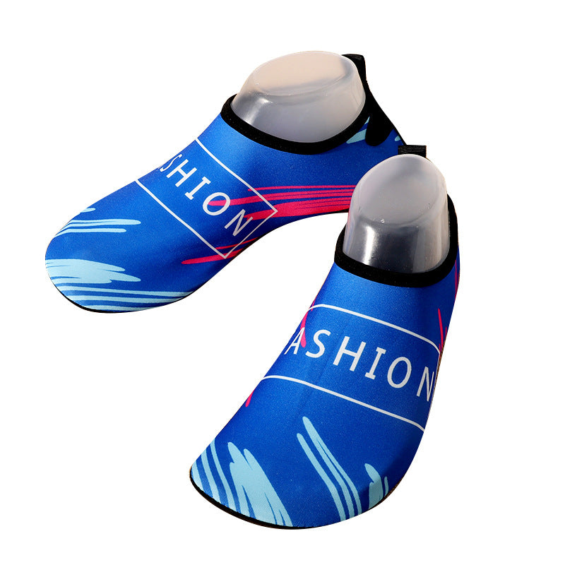 Cross-border new beach shoes quick-drying non-slip soft bottom outdoor wading shoes indoor fitness floor socks yoga shoes