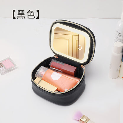 Cosmetic Bag with LED Light Portable small size Cosmetic Case Travel Cosmetic Storage Box