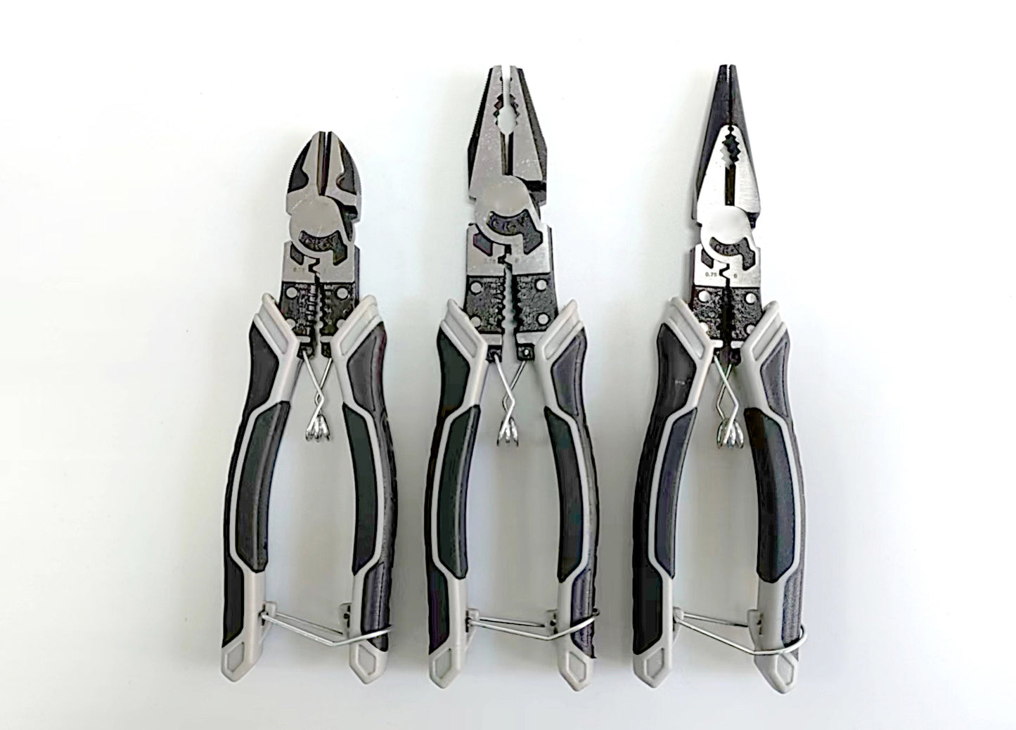 German-Style Multi-Functional Hand Pliers, Industrial-Grade Eccentric Wire Pliers, Needle-Nose Pliers, Diagonal Nose Pliers, Electrician's Special Pliers for Wire Stripping