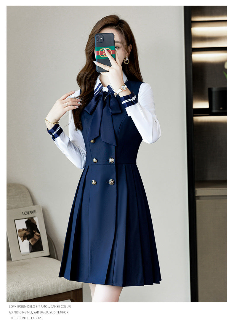 Kindergarten teacher garden clothes interview clothing dress suit group kindergarten teacher fashion temperament early education overalls women