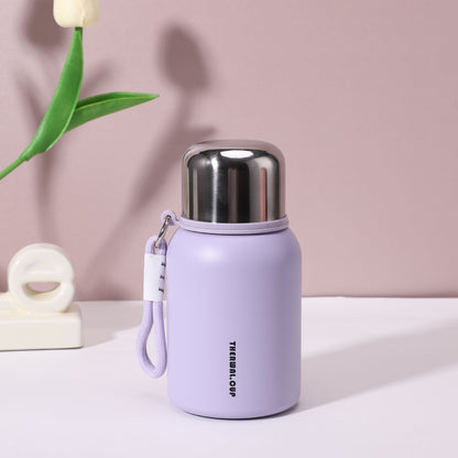 316 Stainless Steel All-Steel Lid Thermos Cup Mini Compact Flap Pocket Pants Cup High-Looking Portable Water Cup with Rope Customization