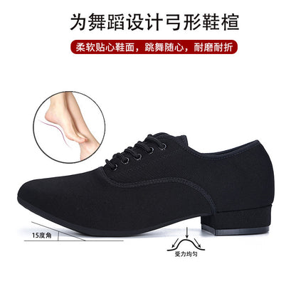 Oxford Cloth Latin Dance Shoes Men's Square Dance Shoes Adult Modern Dance Shoes Soft Bottom Social Dance Shoes Dance Shoes 2025