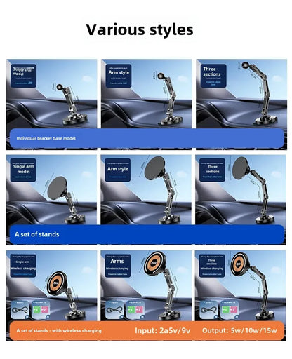 Car Bracket base 17mm ball head base 360-degree rotating adhesive type with different Chuck mobile phone holder