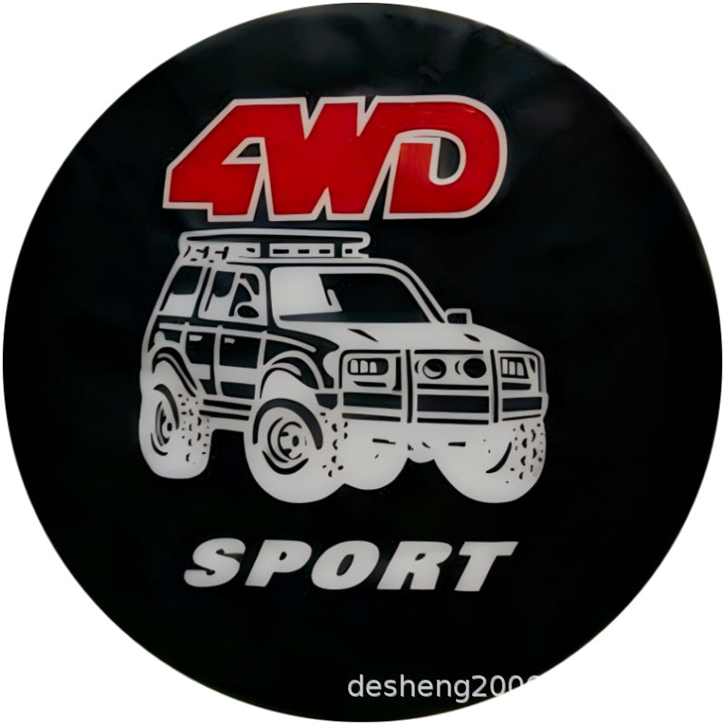 Source factory car tire protective cover tire cover spare tire cover protective cover thickened tire cover all black tire cover