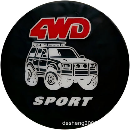 Source factory car tire protective cover tire cover spare tire cover protective cover thickened tire cover all black tire cover