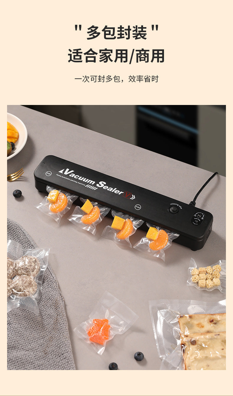 Vacuum sealing machine small household food packaging machine automatic sealing cooked food compression plastic sealing Preservation Machine