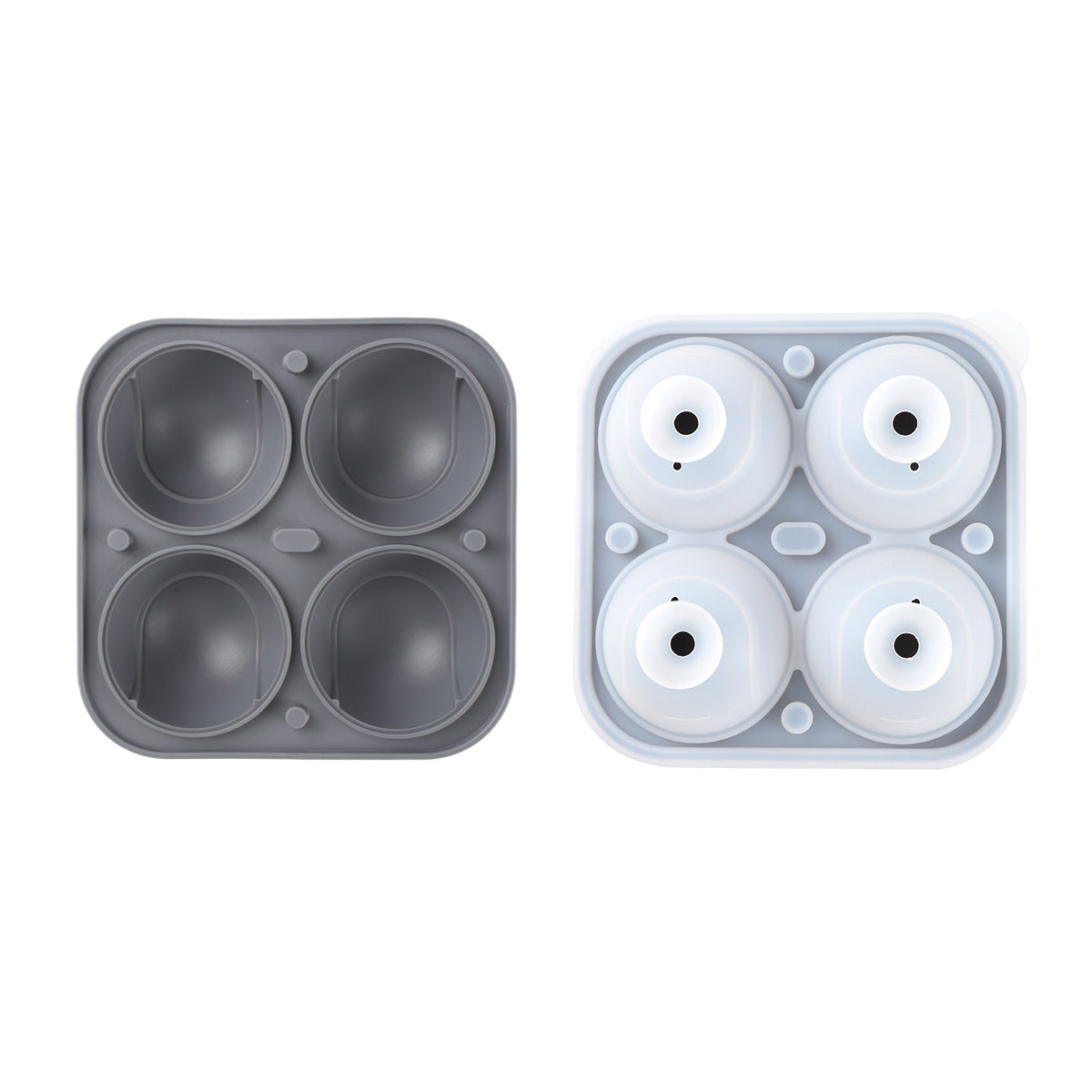 Food Grade Large Ice Hockey Mold Ice Artifact Whiskey Household Frozen Ice Block Spherical Large Silicone Round Ice Pot