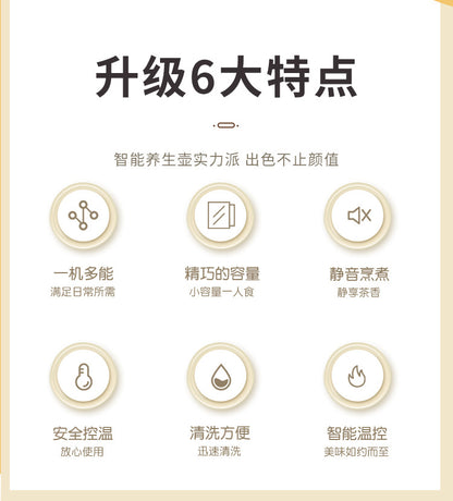 Multifunctional Health Cup Electric Stew Cup Small Mini Heating Water Cup Tea Boiling Pot Hot Milk Office Artifact