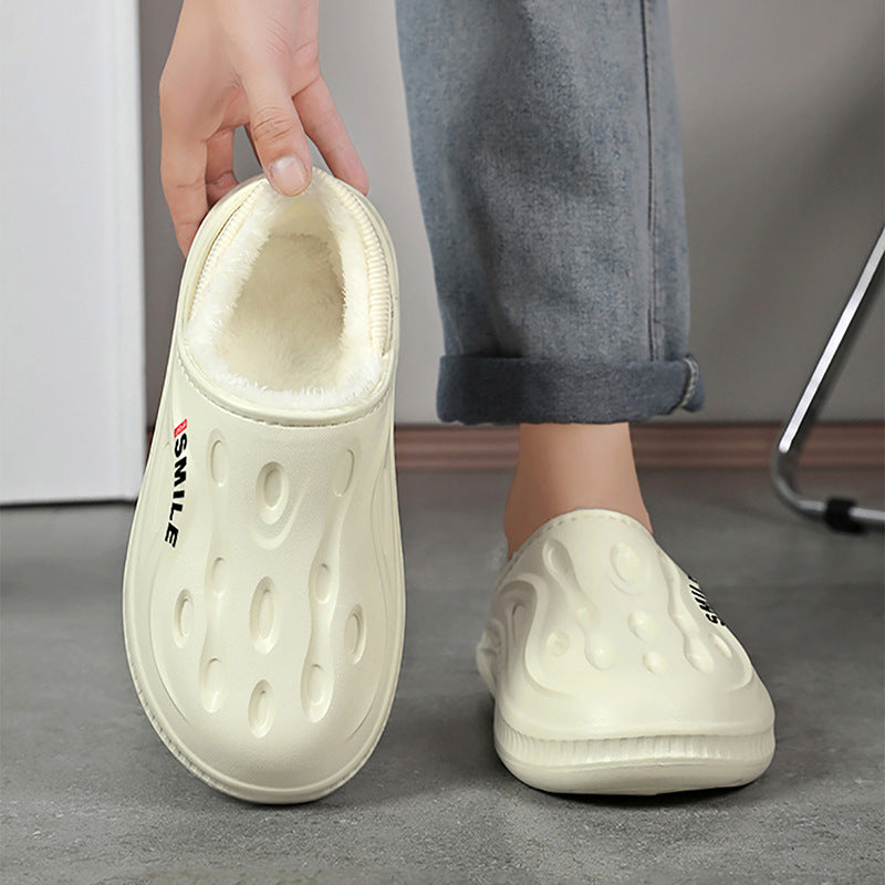 Cotton Slippers for Home, High-End, Daily Wear, 2025 New Style Fleece-Lined Warm Cotton Shoes for Men, Cotton Tow