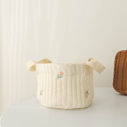 Ins Storage Basket Baby Diaper Clothes Toy Fixing Bag Bedding Storage Multi-use Storage Bag