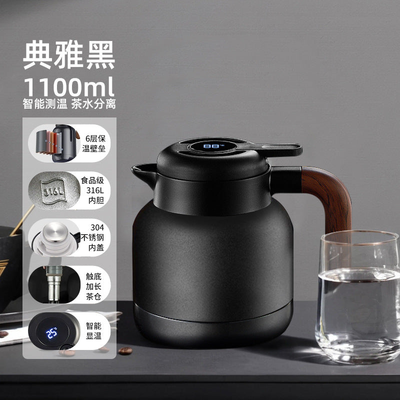 316L Stainless Steel Insulated Large Capacity Kettle for Home Use, Thermos for Tea, Dedicated for Warming Tea, Water Separation, and Stewing Tea Kettle