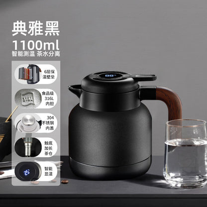 316L Stainless Steel Insulated Large Capacity Kettle for Home Use, Thermos for Tea, Dedicated for Warming Tea, Water Separation, and Stewing Tea Kettle