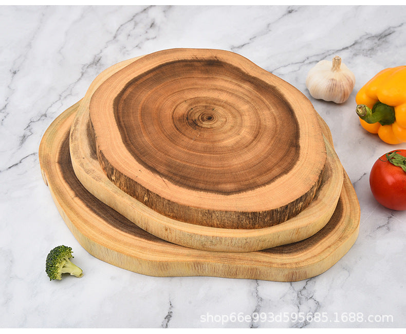 Creative Simple Solid Wood Cutting Board Natural Acacia Cutting Board Cutting Board Cutting Board Fruit Cutting Board Original Cutting Board