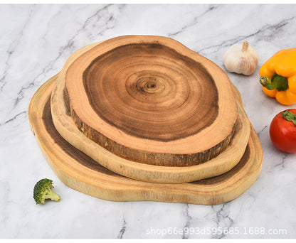 Creative Simple Solid Wood Cutting Board Natural Acacia Cutting Board Cutting Board Cutting Board Fruit Cutting Board Original Cutting Board