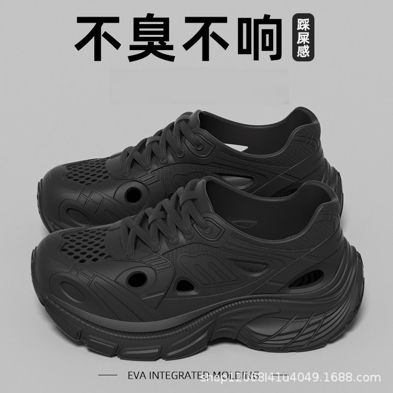 New Style Eva Thickened 5cm Height-Increasing Soft Sole Comfortable Versatile Dad Shoes Outdoor Closed-Toe Sandals for Couples