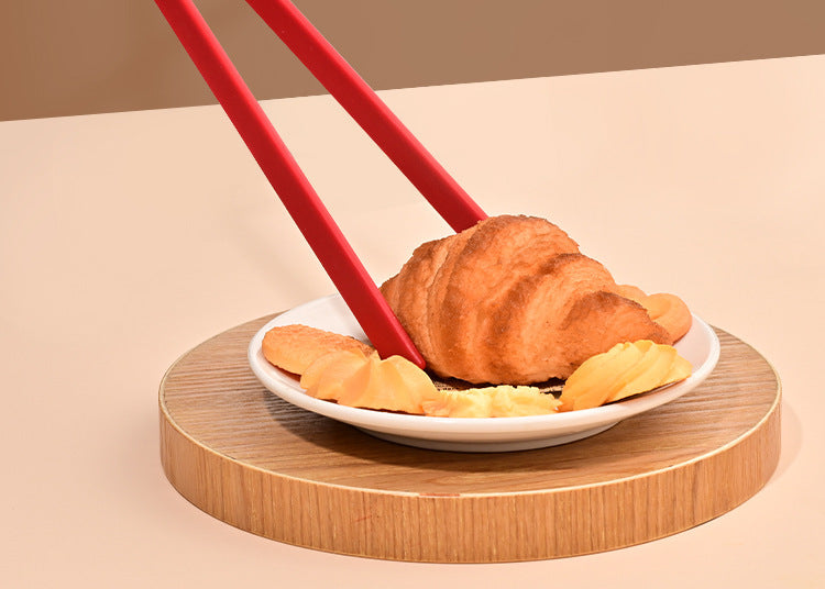 Silicone food clip steak V clip salad clip kitchen high temperature food barbecue bread food fish shovel clip