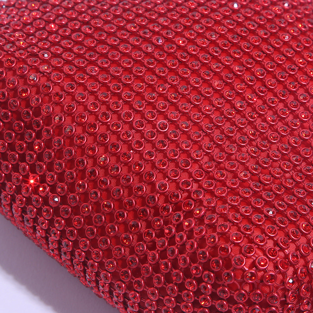 Cross-border Rhinestone Clutch Fashion Portable Cosmetic Bag Mine Bag Women's European and American Style Evening Bag Handbag