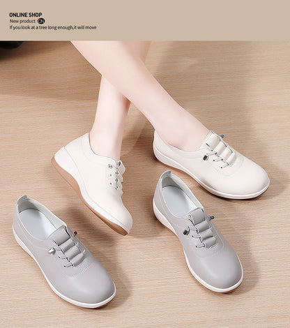 Casual Shoes, Walking Shoes, Mom Shoes, Shoes for Middle-Aged and Elderly People That Don'T Tire Your Feet, Spring and Autumn Women's Shoes, 2025 New Style Single Shoes