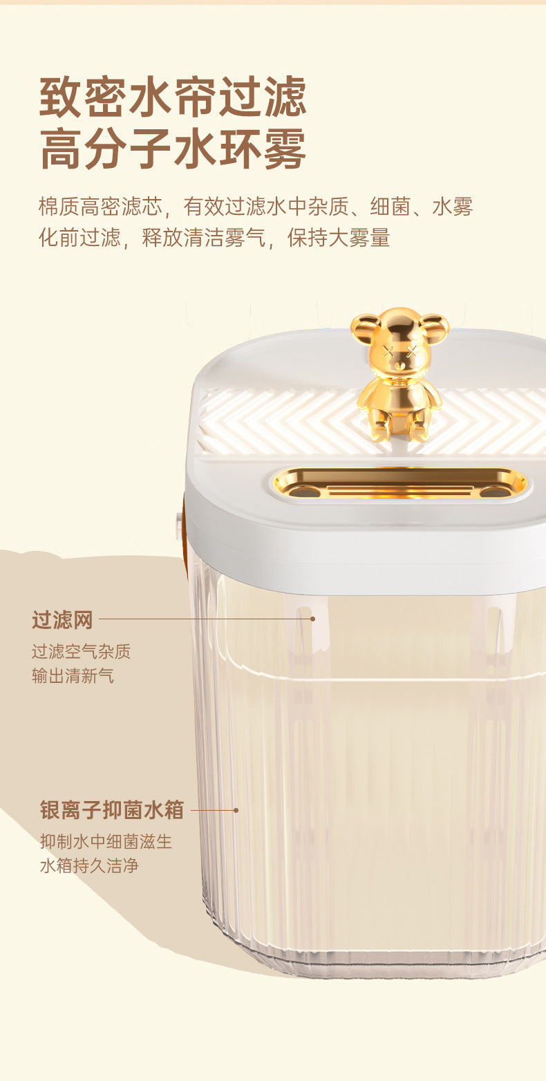 Cross-Border Desktop Humidifier for Home Bedroom Extra Large Capacity Ambient Light Double Nozzle Extra Large Mist Volume Sprayer Dropshipping