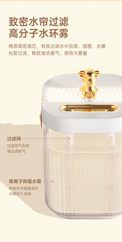 Cross-Border Desktop Humidifier for Home Bedroom Extra Large Capacity Ambient Light Double Nozzle Extra Large Mist Volume Sprayer Dropshipping