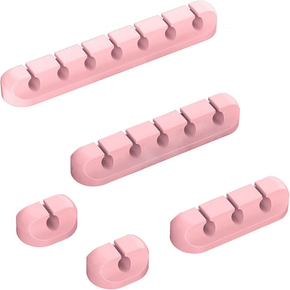 New desktop charging data cable holder multi-port creative storage wire silicone cable organizer hub
