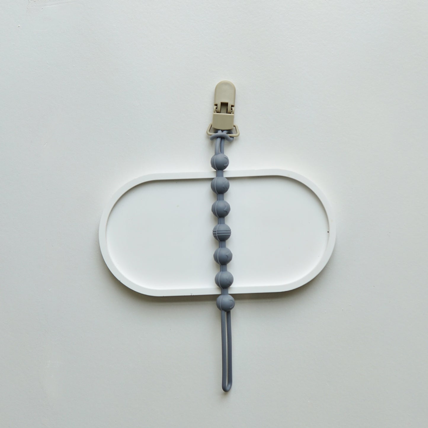 Ins Nordic Style New Plastic Clip Silicone Chain Baby Toy Grinding Stick Tooth Gum Silicone Chain Nipple Anti-losing Rope