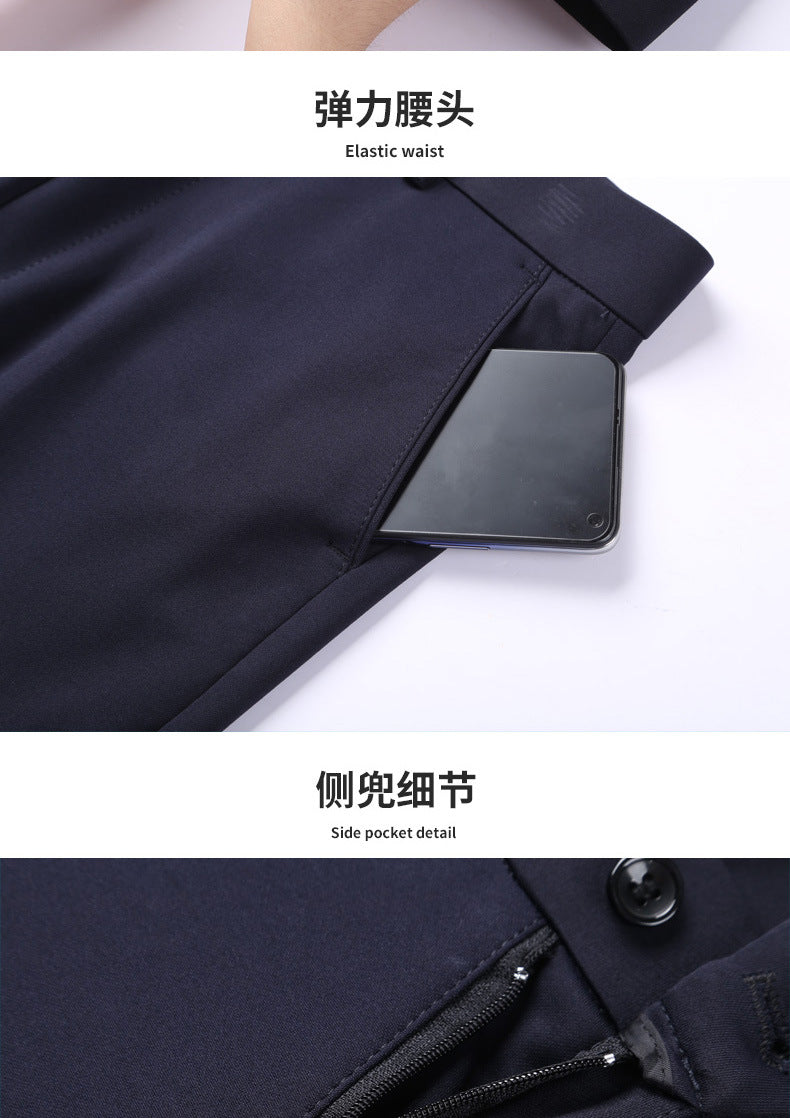 Trousers Women's Black Work Professional Straight-Leg Women's Pants High Waist Work Dress Pants Slim Look Suit Pants Draped Pants