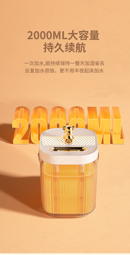 Cross-Border Desktop Humidifier for Home Bedroom Extra Large Capacity Ambient Light Double Nozzle Extra Large Mist Volume Sprayer Dropshipping
