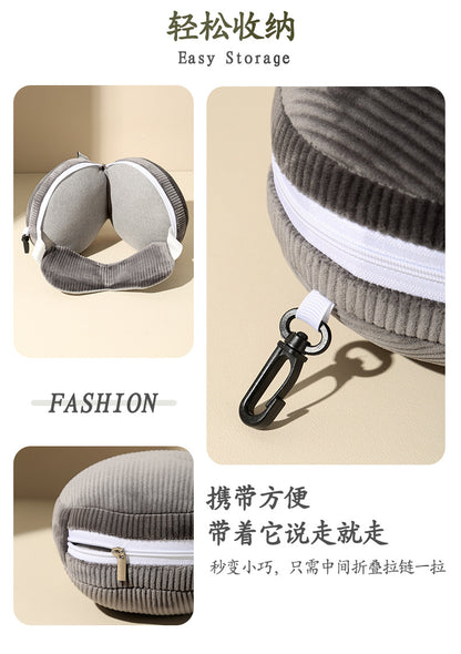 U-shaped pillow shading sleep eye mask two-in-one pillow PP cotton nap rest pillow aircraft travel pillow cutting eye mask pillow