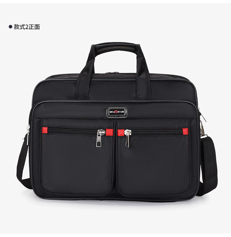 Manufacturer Wholesale Men's Large-Capacity Briefcase Business Trip Laptop Bag Portable Travel Bag Wear-Resistant Business Bag