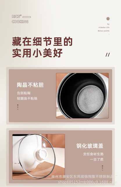 Mini Electric Rice Cooker Small Intelligent Multi-functional Household Dormitory Electric Non-stick Cooker Electric Rice Cooker Small Electric Cooker