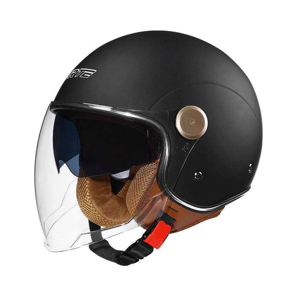 3c certified motorcycle helmet electric car helmet Harley universal battery car Four Seasons universal personality half helmet