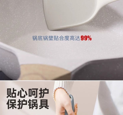 Wholesale gray two-color silicone spatula spoon household high temperature resistant non-stick pan cooking spatula soup spoon fishing fence kitchen suit