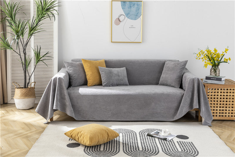 Four Seasons Universal Waterproof Sofa Towel Urine-proof Cat-scratch-proof Sofa Cover Cloth Towel Chenille Non-slip Non-sticky Sofa Cover