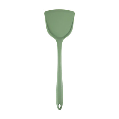 Acura Green Silicone Kitchenware Non-stick Cookware with Spade and Spoon Set Easy to Clean Kitchen Silicone Heat-resistant Kitchenware Five-piece Set
