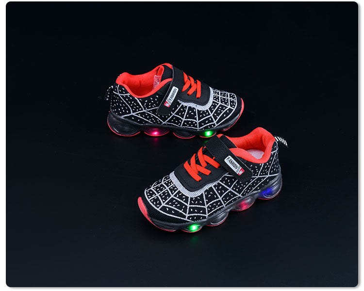 Spring and Autumn Kidsren's Shoes, Kidsren's Luminous Light Shoes, Men's and Women's Running Shoes, Baby Flash Shoes, Led Light-Up Sports Shoes, Mesh