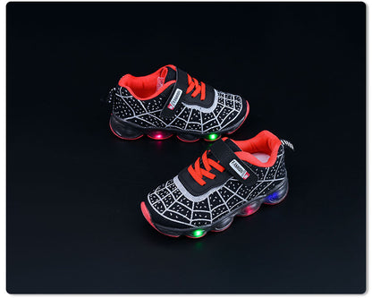 Spring and Autumn Kidsren's Shoes, Kidsren's Luminous Light Shoes, Men's and Women's Running Shoes, Baby Flash Shoes, Led Light-Up Sports Shoes, Mesh