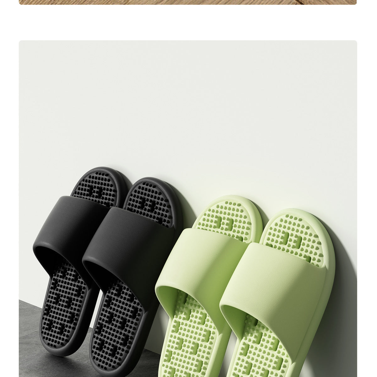 New Summer Home Bathroom Hollow Anti-Slip Men's Slippers That Feel Like Stepping on Shit, Convenient and Breathable Soft-Soled Women's Slippers for Outdoor Wear