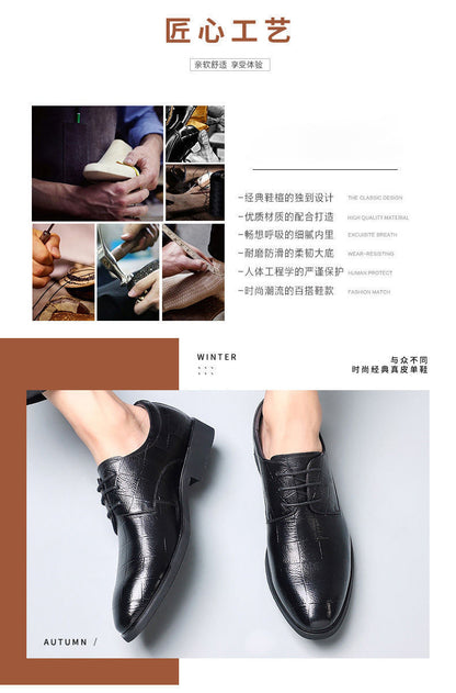 Ba Totem Summer Men's Shoes Genuine Leather Hollow Breathable Leather Shoes Men's Shoes Men's Korean Fashionable Business Dress Shoes Men's