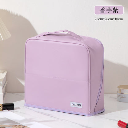 Stand-Up Cosmetic Bag, Large-Capacity Pencil Case, Women's Bag, Travel Storage Bag, Waterproof and Wear-Resistant, Can Be Hung on Luggage Bags
