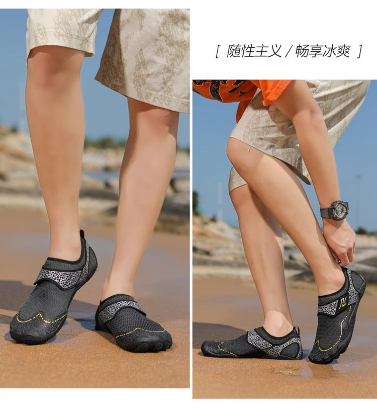 New beach shoes men's and women's anti-sand quick-drying sea-catching reef shoes seaside can be launched wading water-tracing non-slip fishing shoes