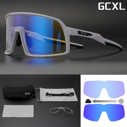 New GCXL color-changing riding glasses road bike outdoor sports glasses night riding protective glasses