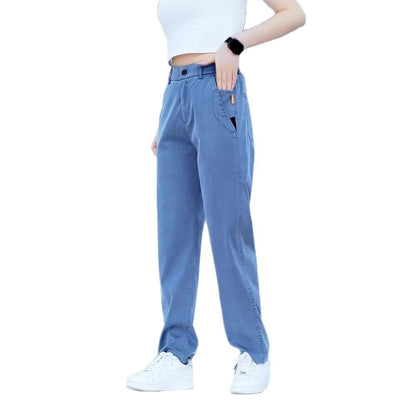 Lyocell Tencel Casual Pants for Men, New Summer Thin Straight-Leg Drapey Wide-Leg Pants, Loose Sports Ice Silk Long Pants